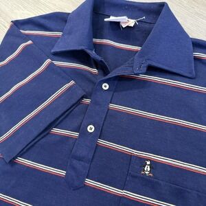 Grand Slam Munsingwear Men's Medium Penguin 70s/80s Vintage Striped Polo Shirt‎